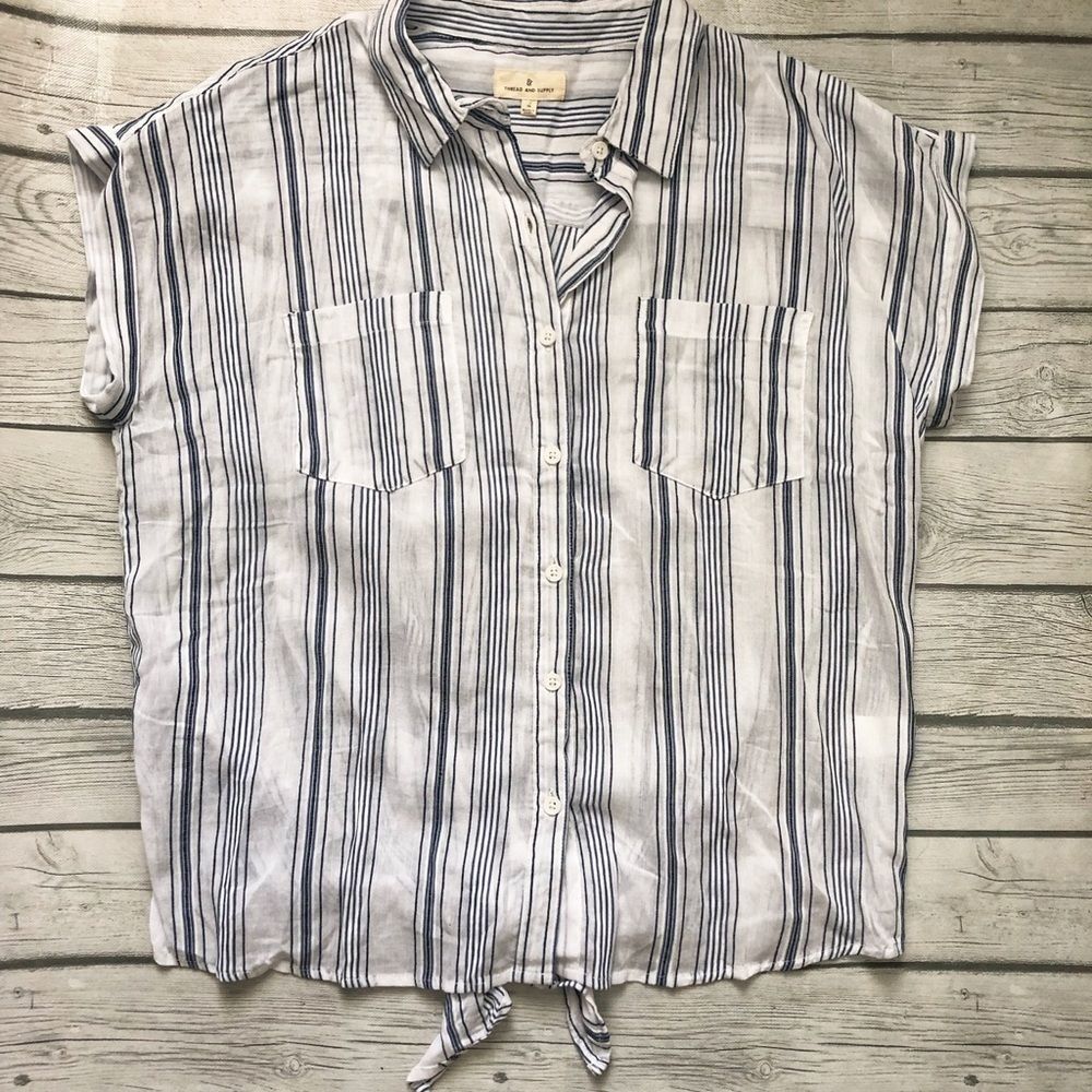 Thread And Supply Button Down Top- Medium - image 2